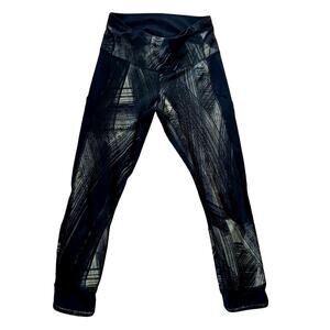 Lululemon High Times Pant *Full-On Luon Wind Chill Fatigue Green Black Sz 6 EUC